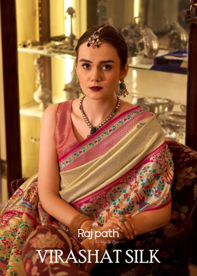 RAJPATH VIRASHAT SILK 223 TO 228 DESIGNER SOFT SILK SAREE WHOLESALER IN INDIA